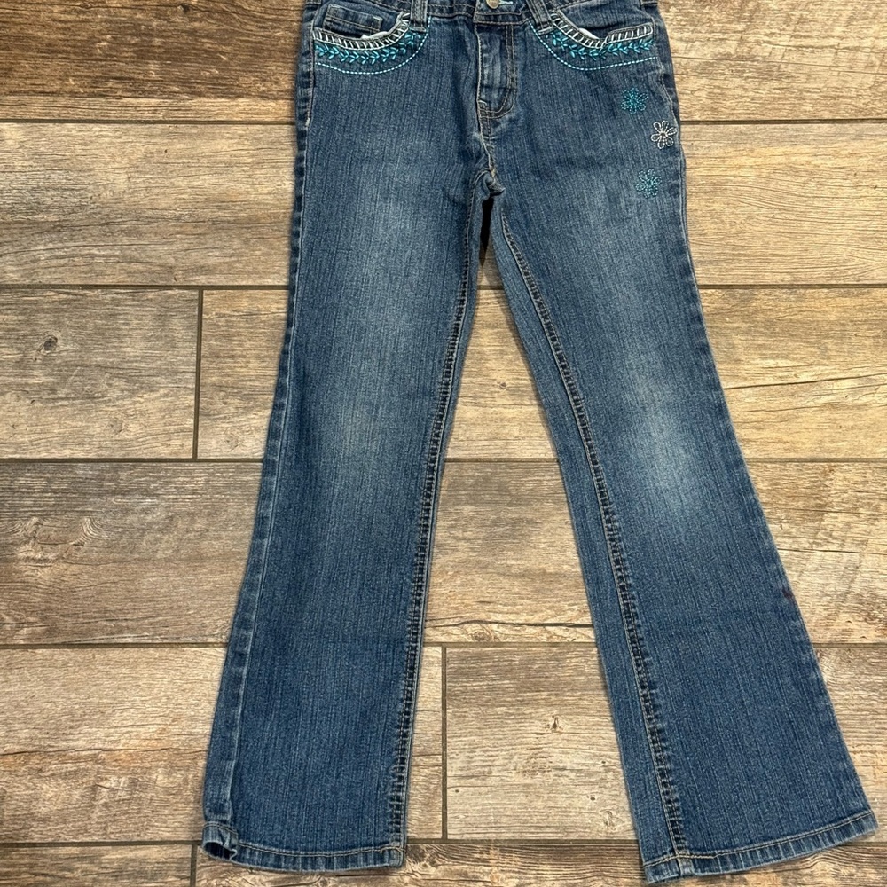 Embroidered Blue Kids Jeans​